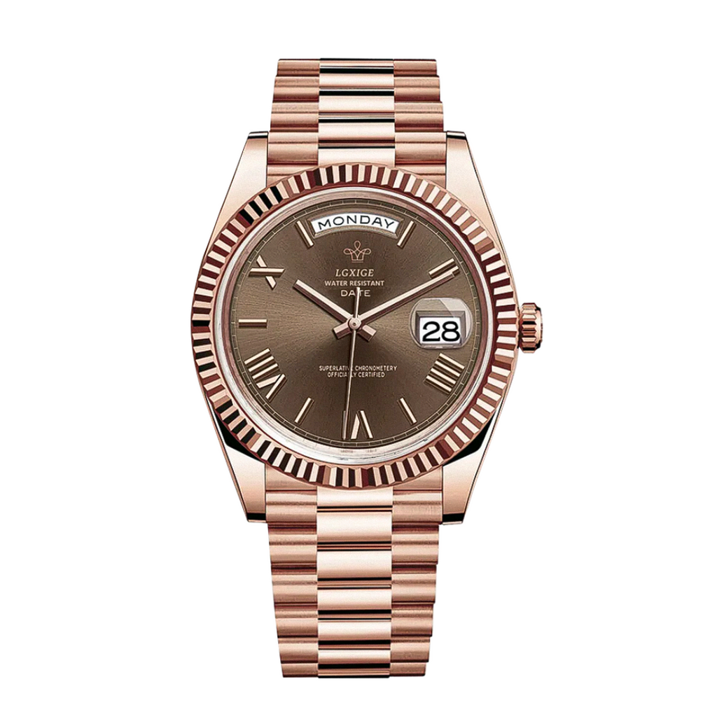 Frederick | Sharp Lines and Classic Day-Date Styling Watch | 40mm