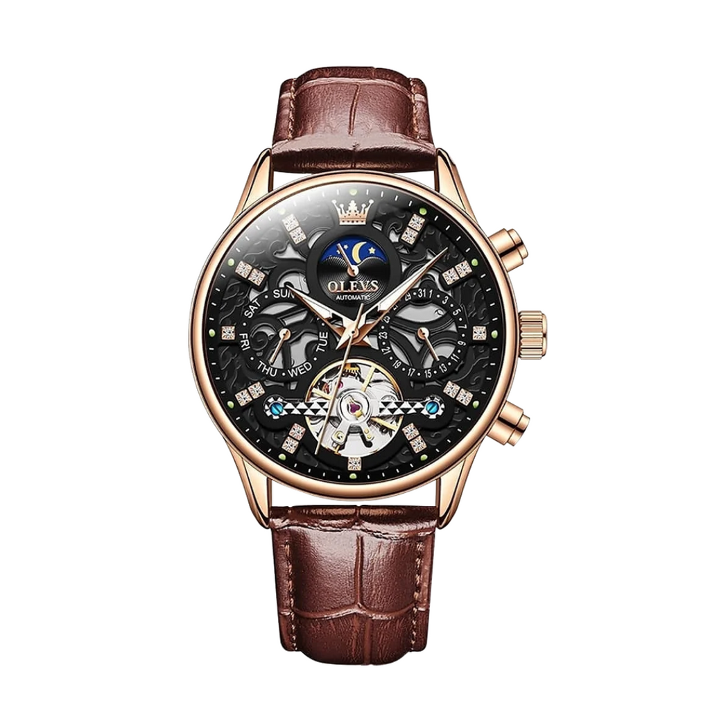 Emmett | Automatic Mechanical Watch with Leather Strap | 40mm