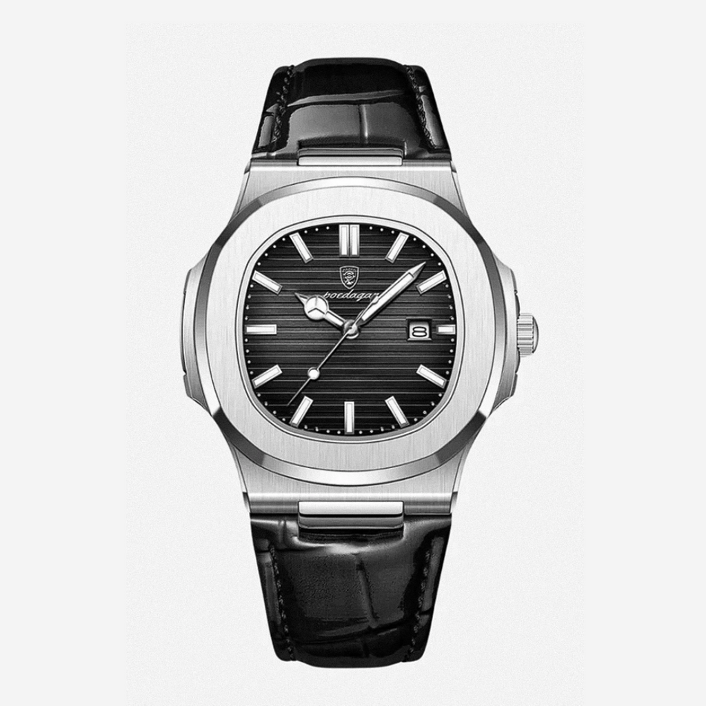 Elias | Sleek Dial Paired with a Classic Leather | 40mm