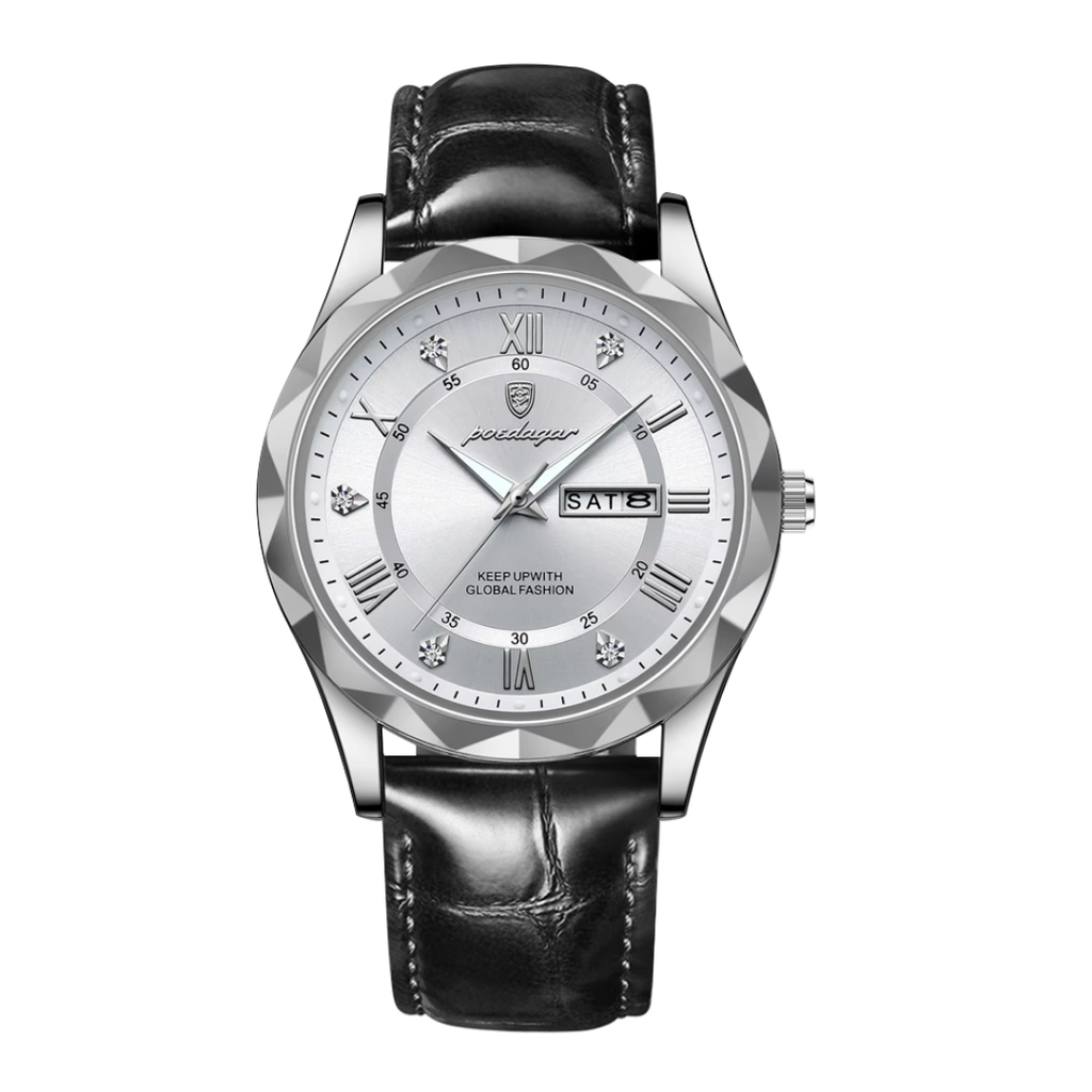 Levi | Men's Quartz Watch with Date and Day Display | 41mm