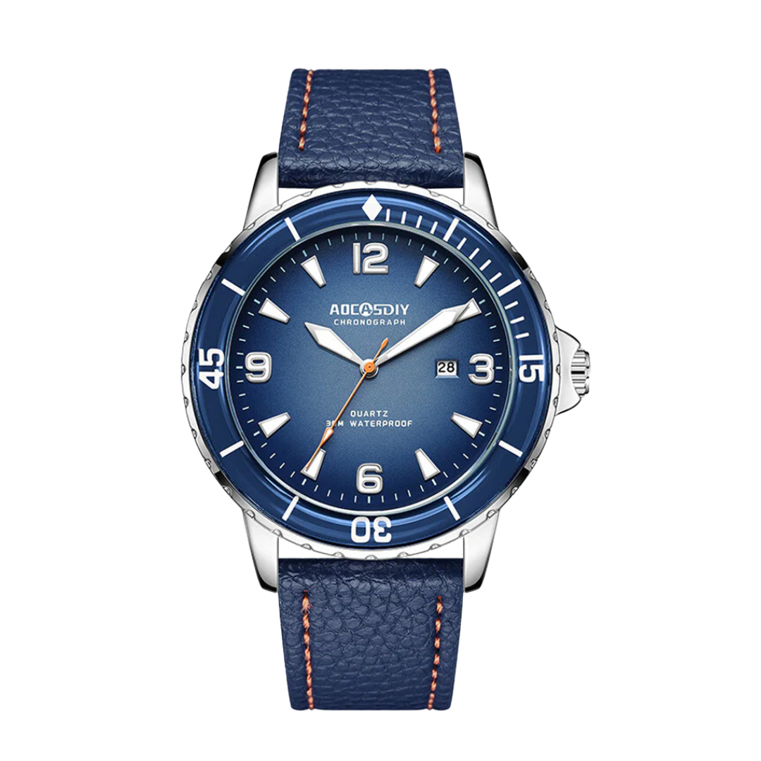 Jeferson | Rugged Men’s Leather Watch | 44mm