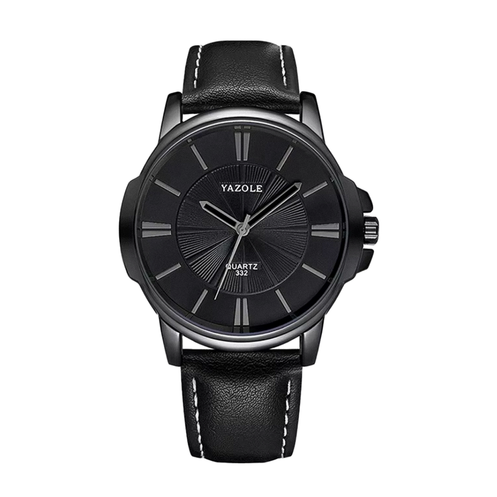 Gavin | Opulent Glass Leather Watch | 45mm
