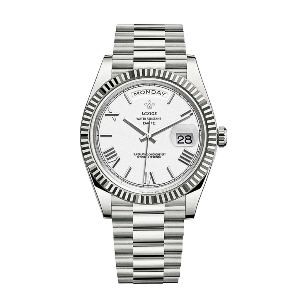 Frederick | Sharp Lines and Classic Day-Date Styling Watch | 40mm