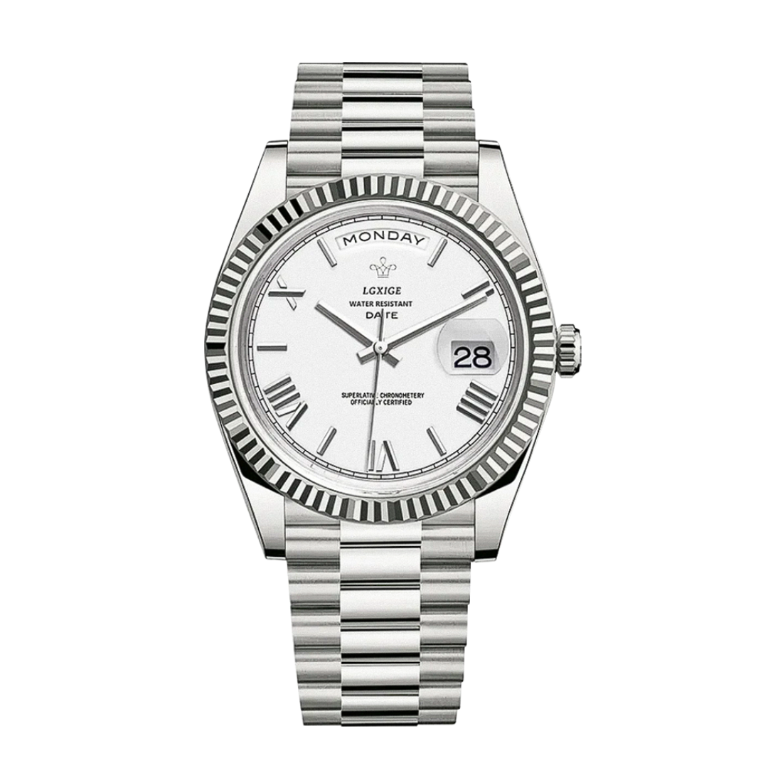 Frederick | Sharp Lines and Classic Day-Date Styling Watch | 40mm