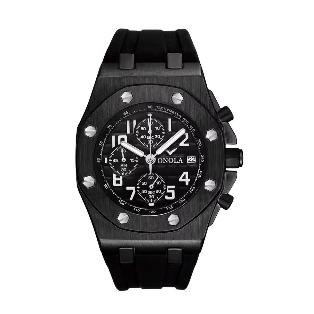 Andrei | Octagonal Bezel Chronograph Watch | 43mm