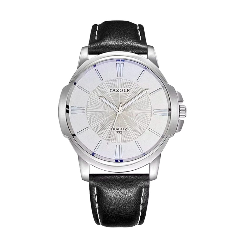 Gavin | Opulent Glass Leather Watch | 45mm