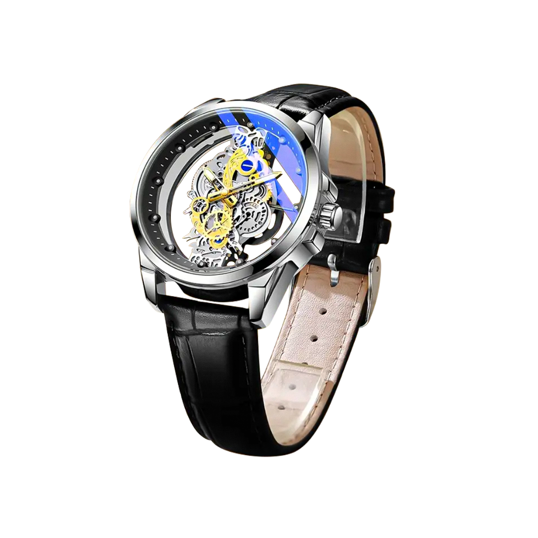 Rio | Hollow Double-sided Dial Skeleton Quartz Watch | 42mm