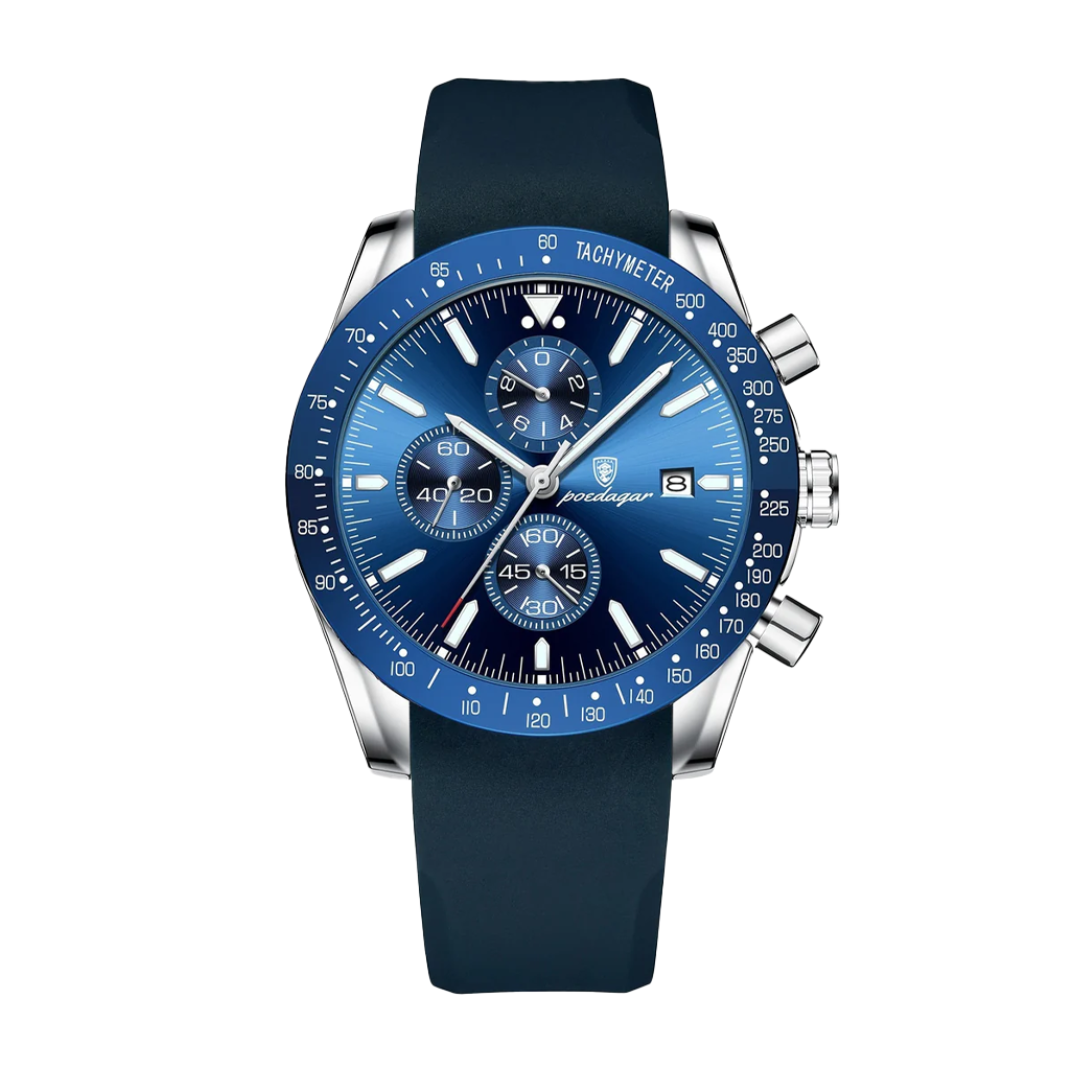 David | Stylish Men’s Chronograph with Versatile Strap Options | 44mm