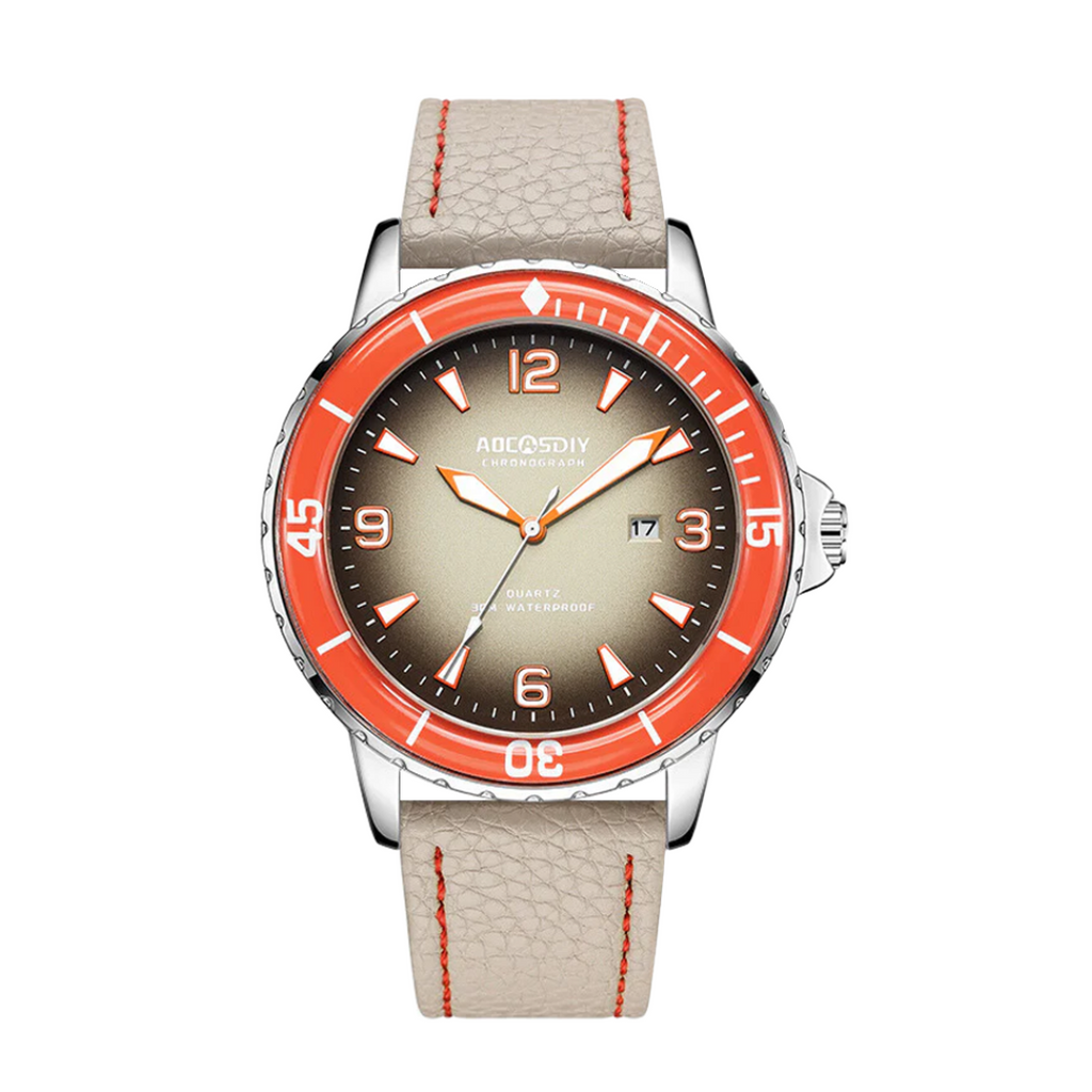 Jeferson | Rugged Men’s Leather Watch | 44mm