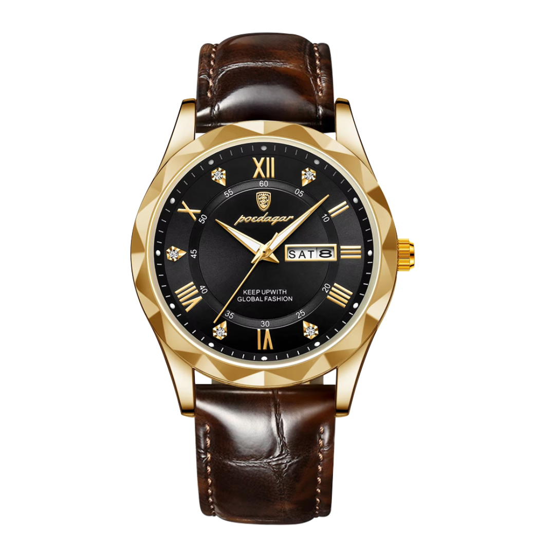 Levi | Men's Quartz Watch with Date and Day Display | 41mm