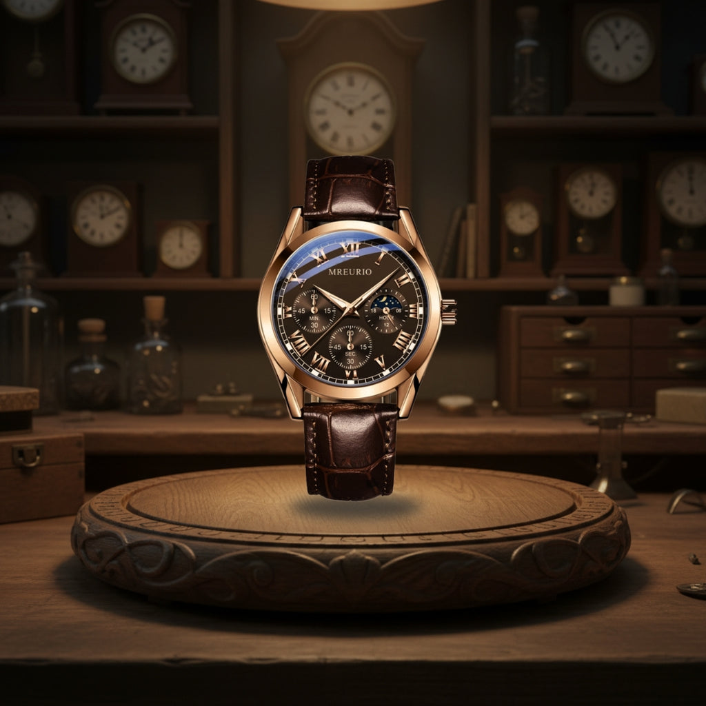 Stephen | Elegant Moon Phase Chronograph | 42mm