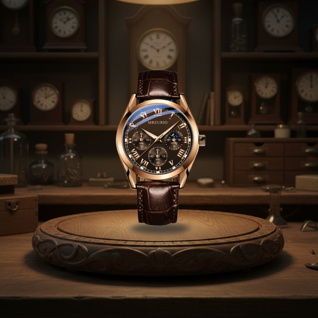 Stephen | Elegant Moon Phase Chronograph | 42mm