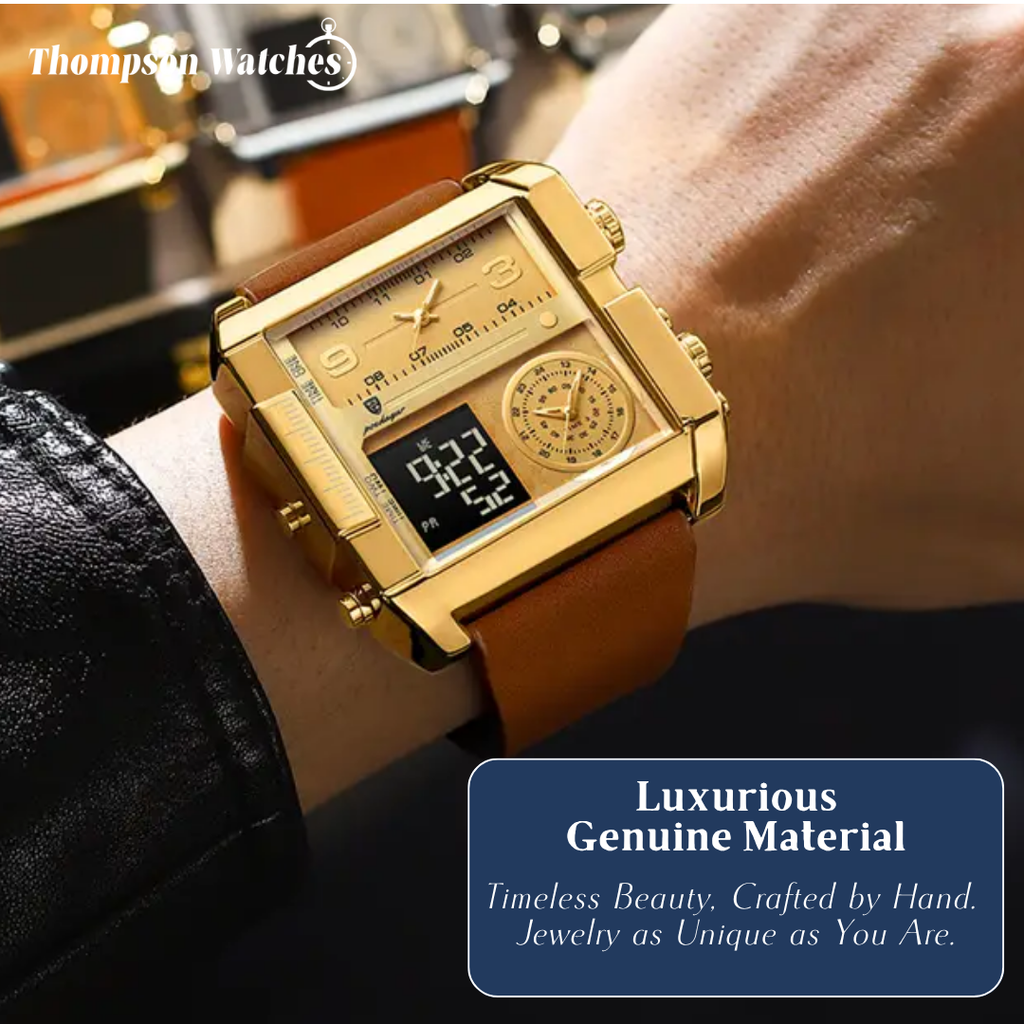 Alex | Men's Double Calendar Quartz Wristwatch | 51mm