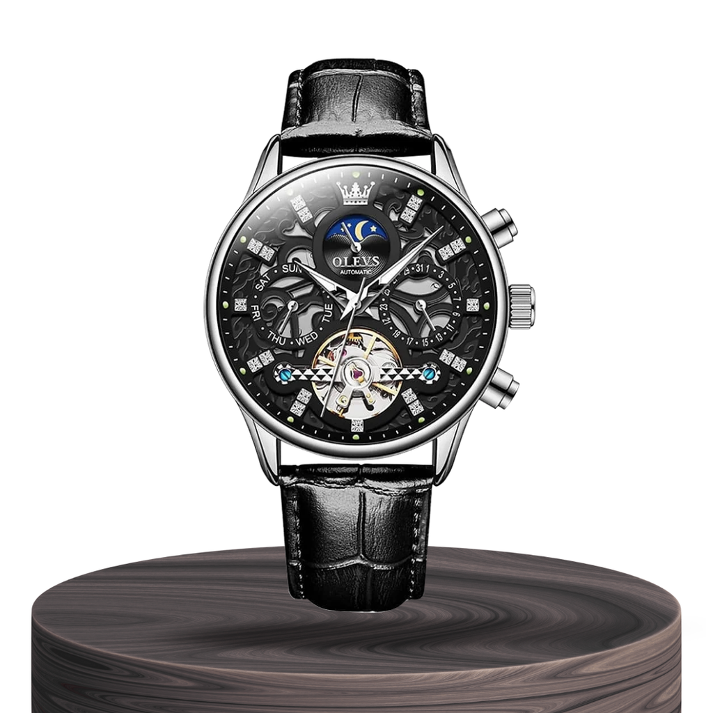 Emmett | Automatic Mechanical Watch with Leather Strap | 40mm
