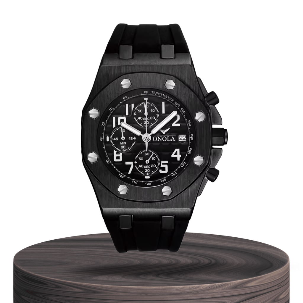 Andrei | Octagonal Bezel Chronograph Watch | 43mm