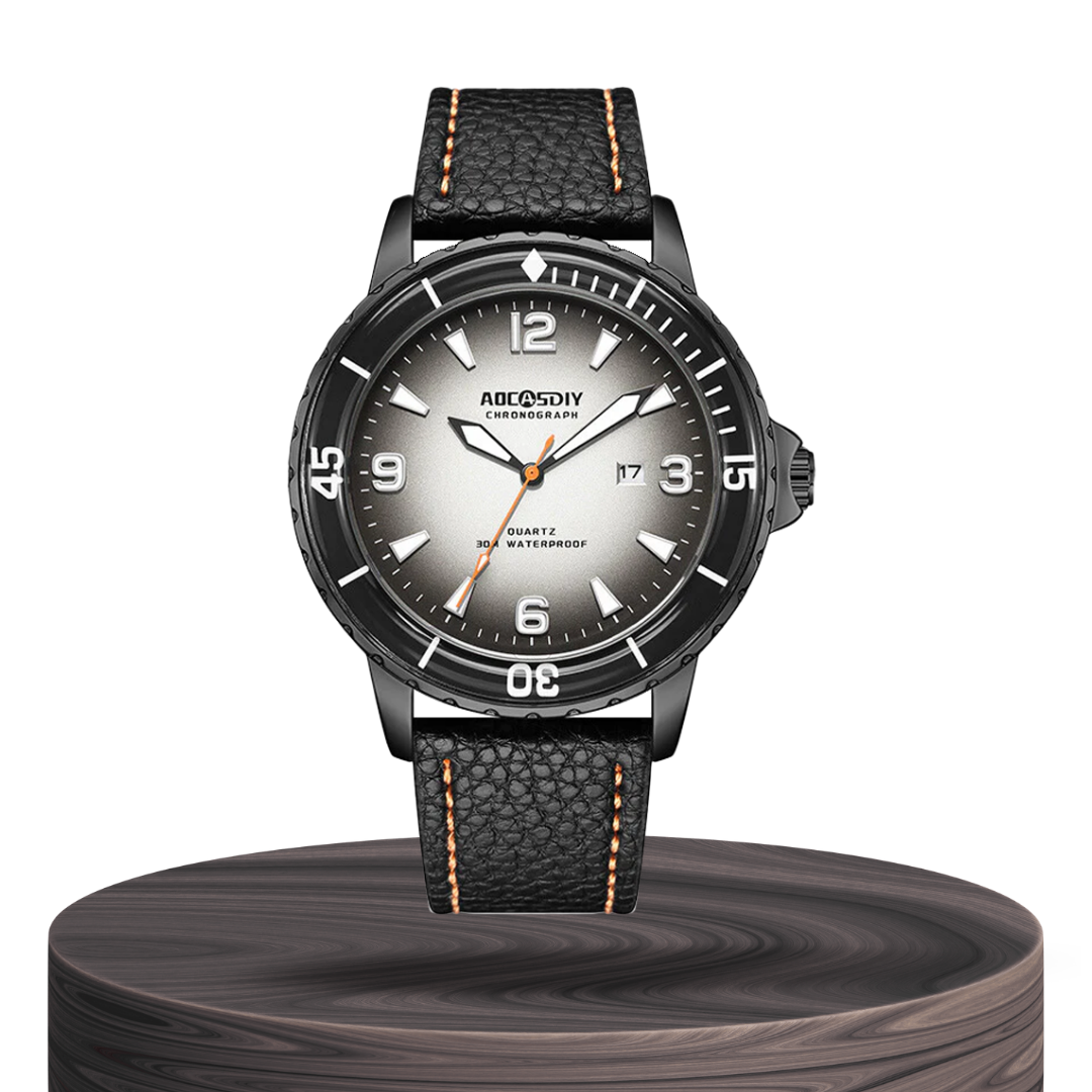 Jeferson | Rugged Men’s Leather Watch | 44mm