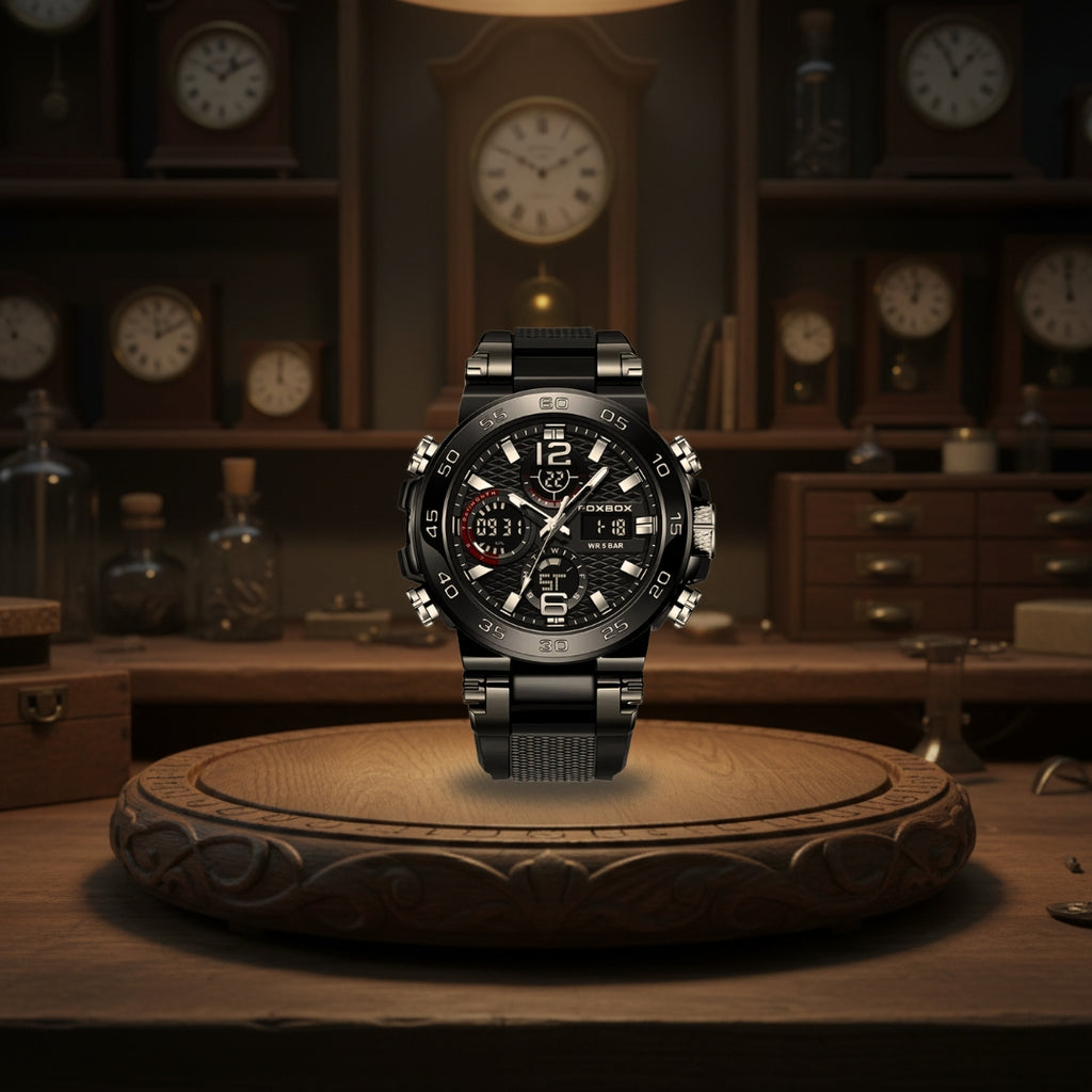 Nate | Men's Dual Display Digital Military Quartzwatch |46mm