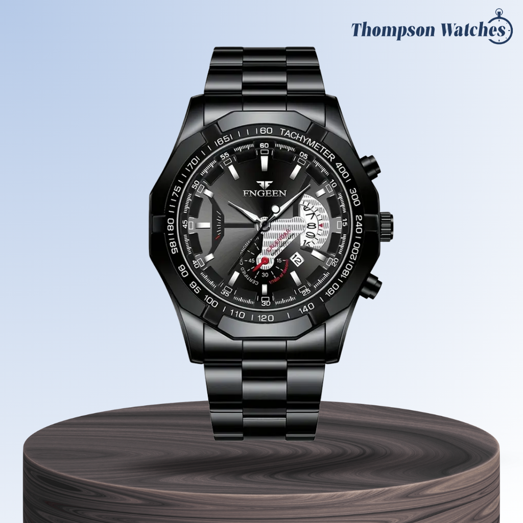 Scott | Men's Large Dial Creative Calendar Wristwatch | 44mm