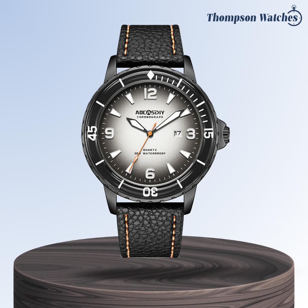 Jeferson | Rugged Men’s Leather Watch | 44mm