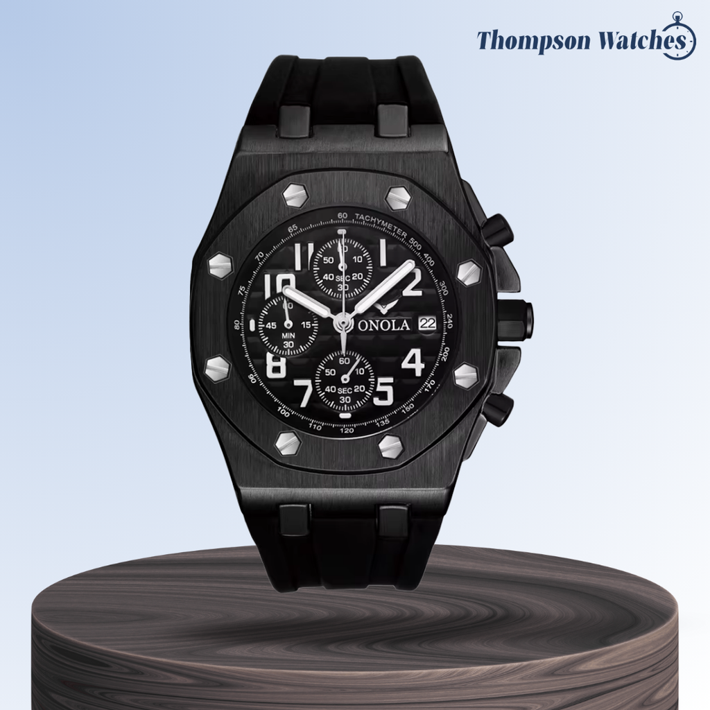 Andrei | Octagonal Bezel Chronograph Watch | 43mm