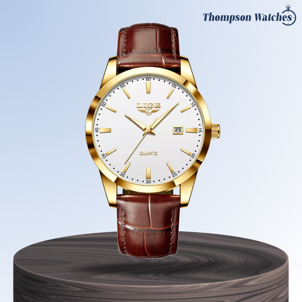 Sam | Leather Military Chronograph Watch | 40mm