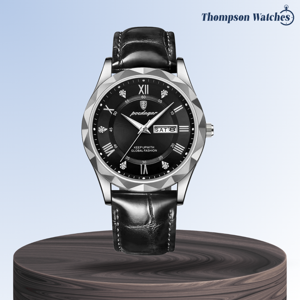 Brody | Elegant Leather Strap Quartz Watch | 40mm