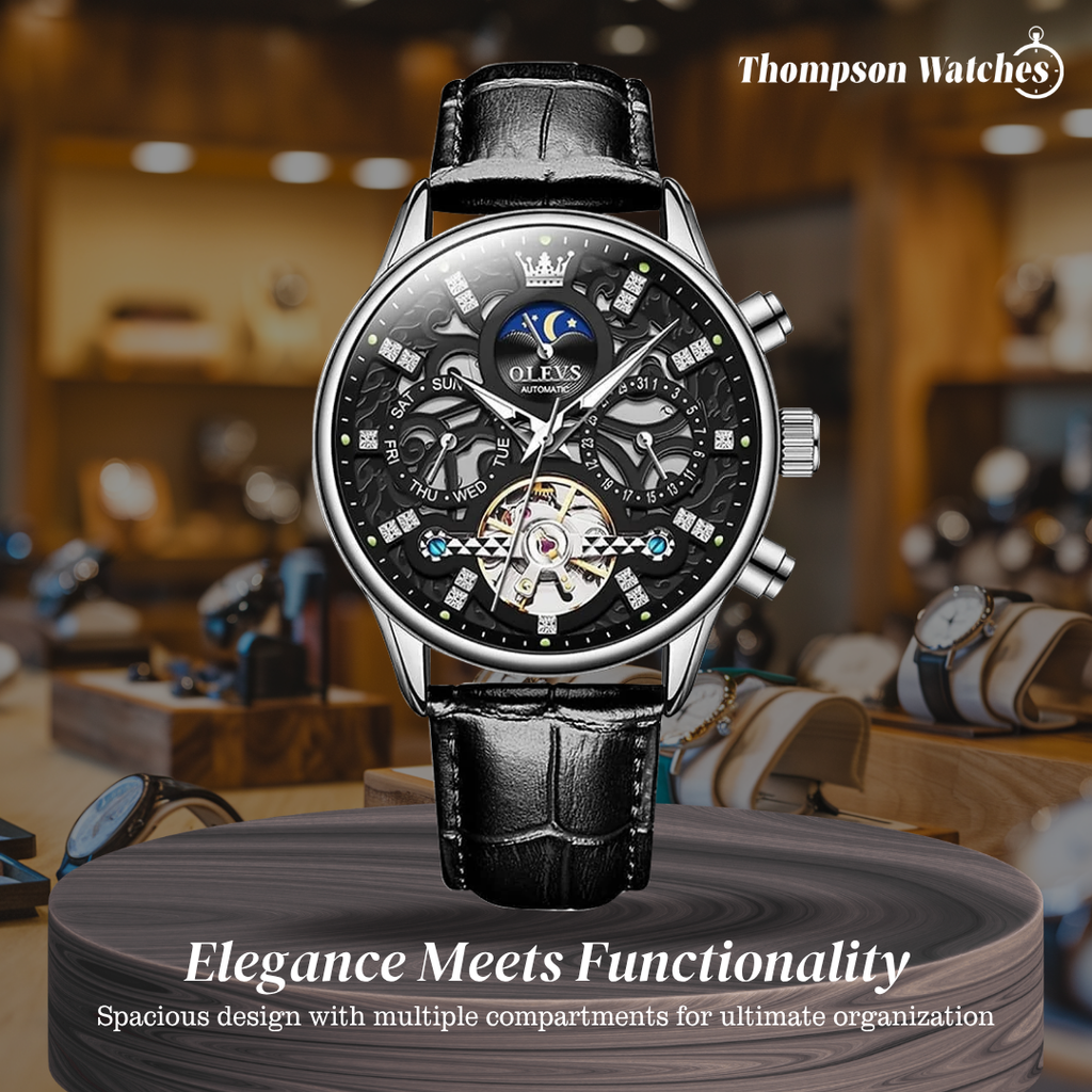 Emmett | Automatic Mechanical Watch with Leather Strap | 40mm