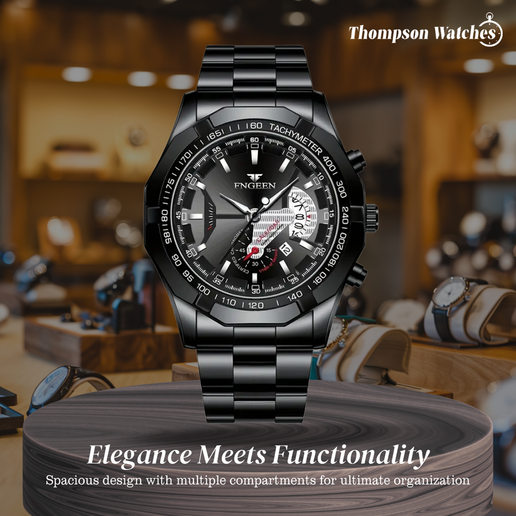 Scott | Men's Large Dial Creative Calendar Wristwatch | 44mm