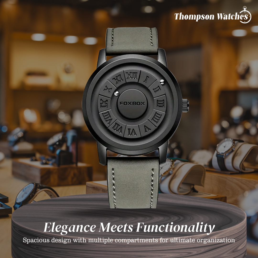 Max | Men's Stylish Black Dial Casual Wristwatch | 42mm