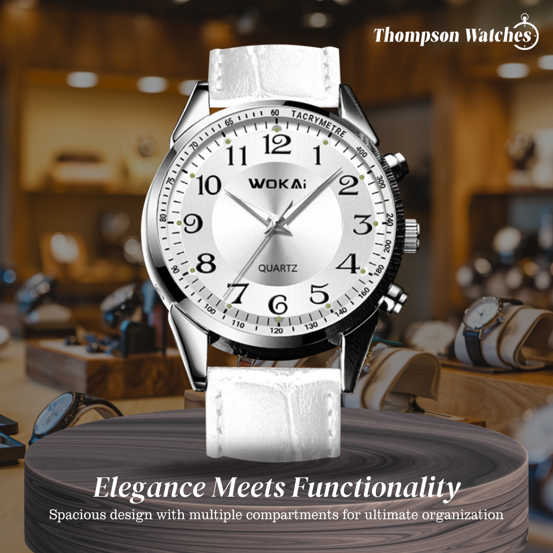 Jerick | Sleek Tachymeter Leather Watch | 40mm