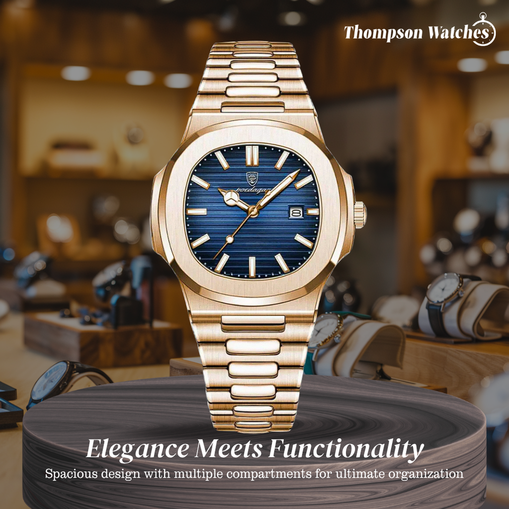 Adriel | Refined Rose Gold Finish Elegance Framed Watch | 40mm