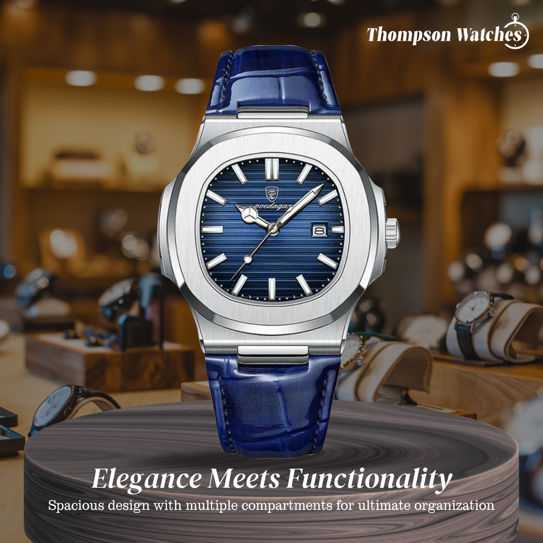 Elias | Sleek Dial Paired with a Classic Leather | 40mm