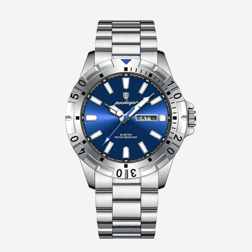 Maverick | Sporty Bezel Stainless Steel Watch | 42mm