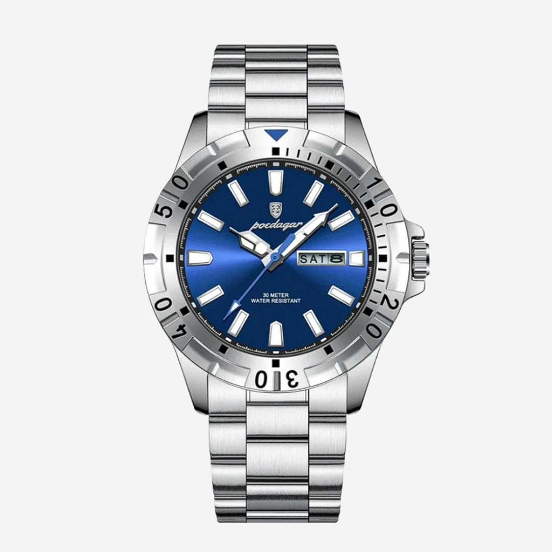Maverick | Sporty Bezel Stainless Steel Watch | 42mm