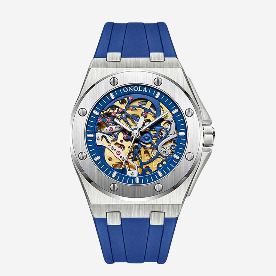 Zayden | Sporty Modern Eye-Catching Skeleton Watch | 52mm