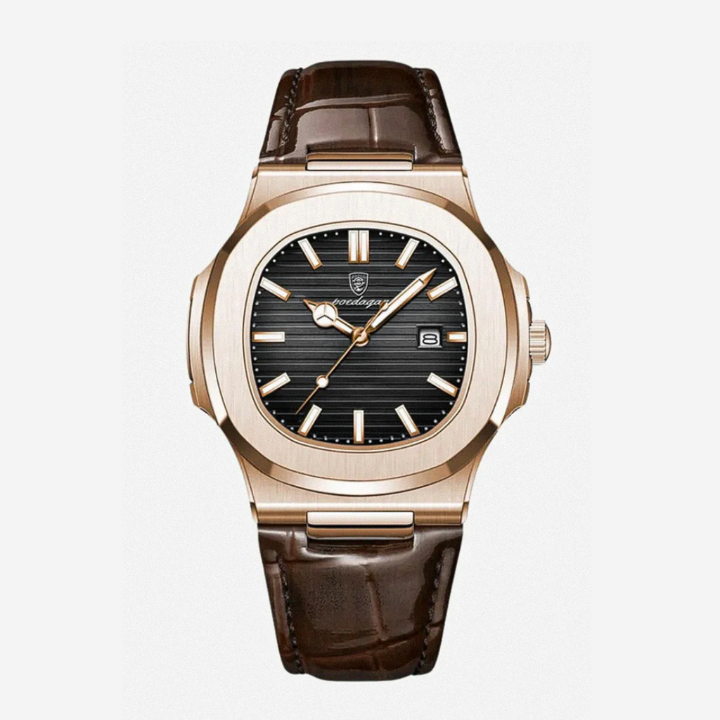 Elias | Sleek Dial Paired with a Classic Leather | 40mm