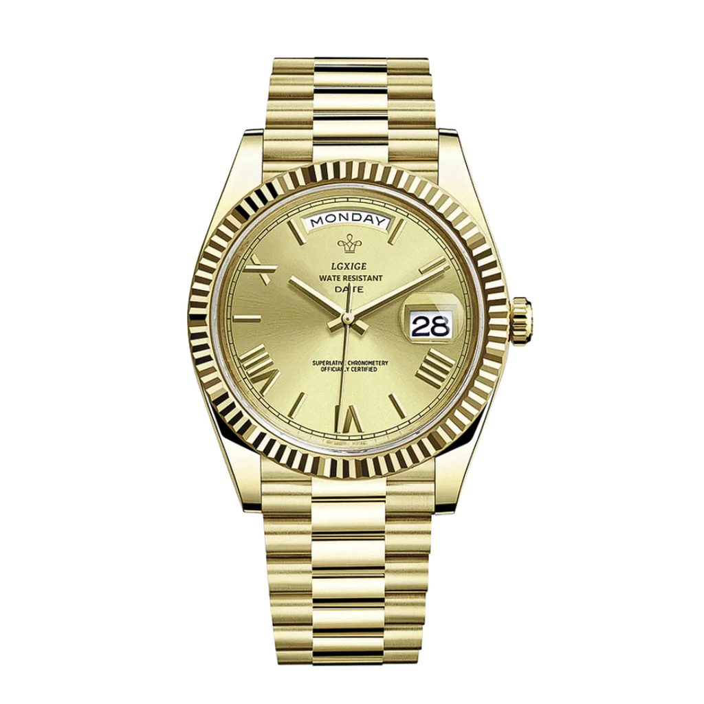 Frederick | Sharp Lines and Classic Day-Date Styling Watch | 40mm