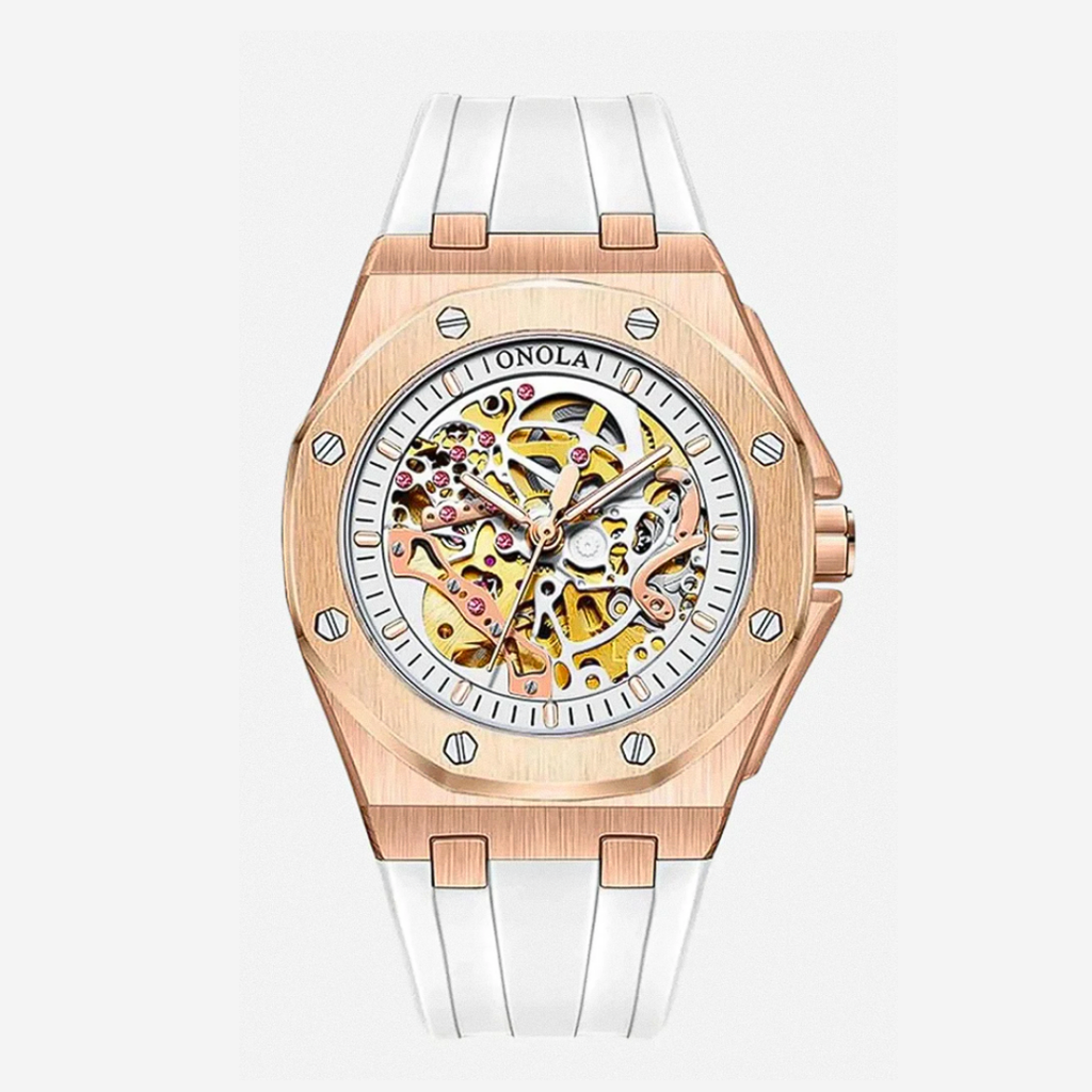 Zayden | Sporty Modern Eye-Catching Skeleton Watch | 52mm