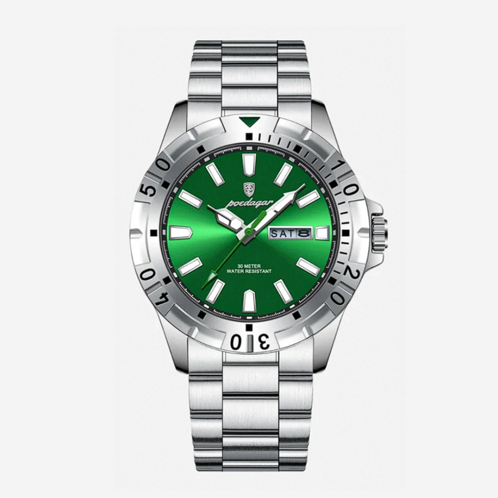 Maverick | Sporty Bezel Stainless Steel Watch | 42mm