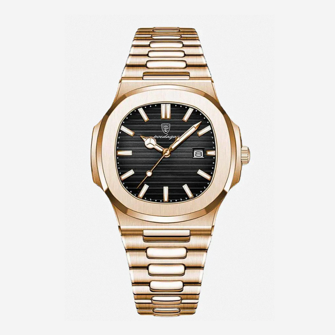 Adriel | Refined Rose Gold Finish Elegance Framed Watch | 40mm