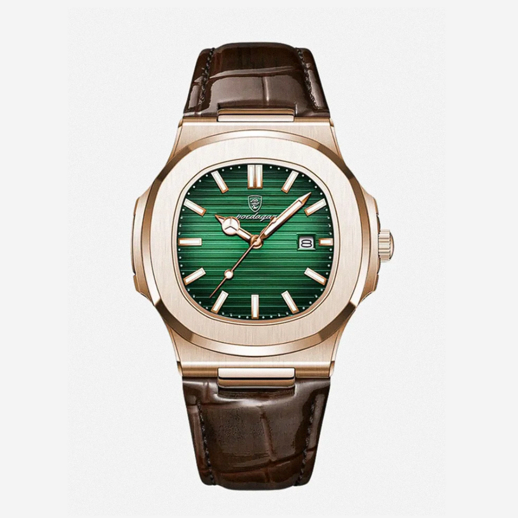 Elias | Sleek Dial Paired with a Classic Leather | 40mm