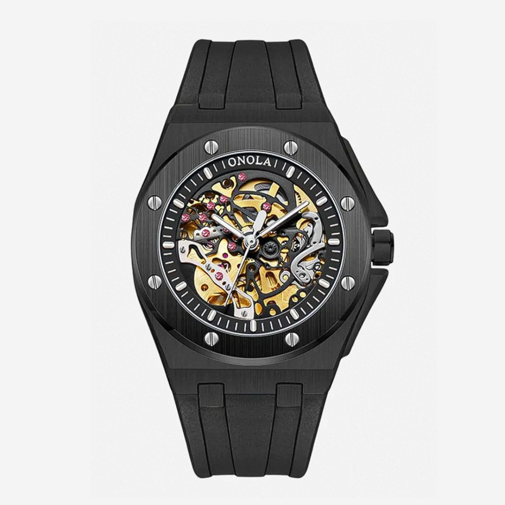 Zayden | Sporty Modern Eye-Catching Skeleton Watch | 52mm