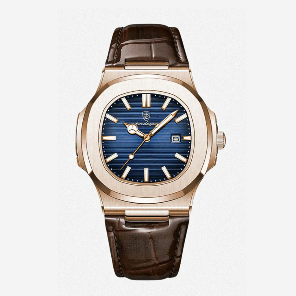 Elias | Sleek Dial Paired with a Classic Leather | 40mm