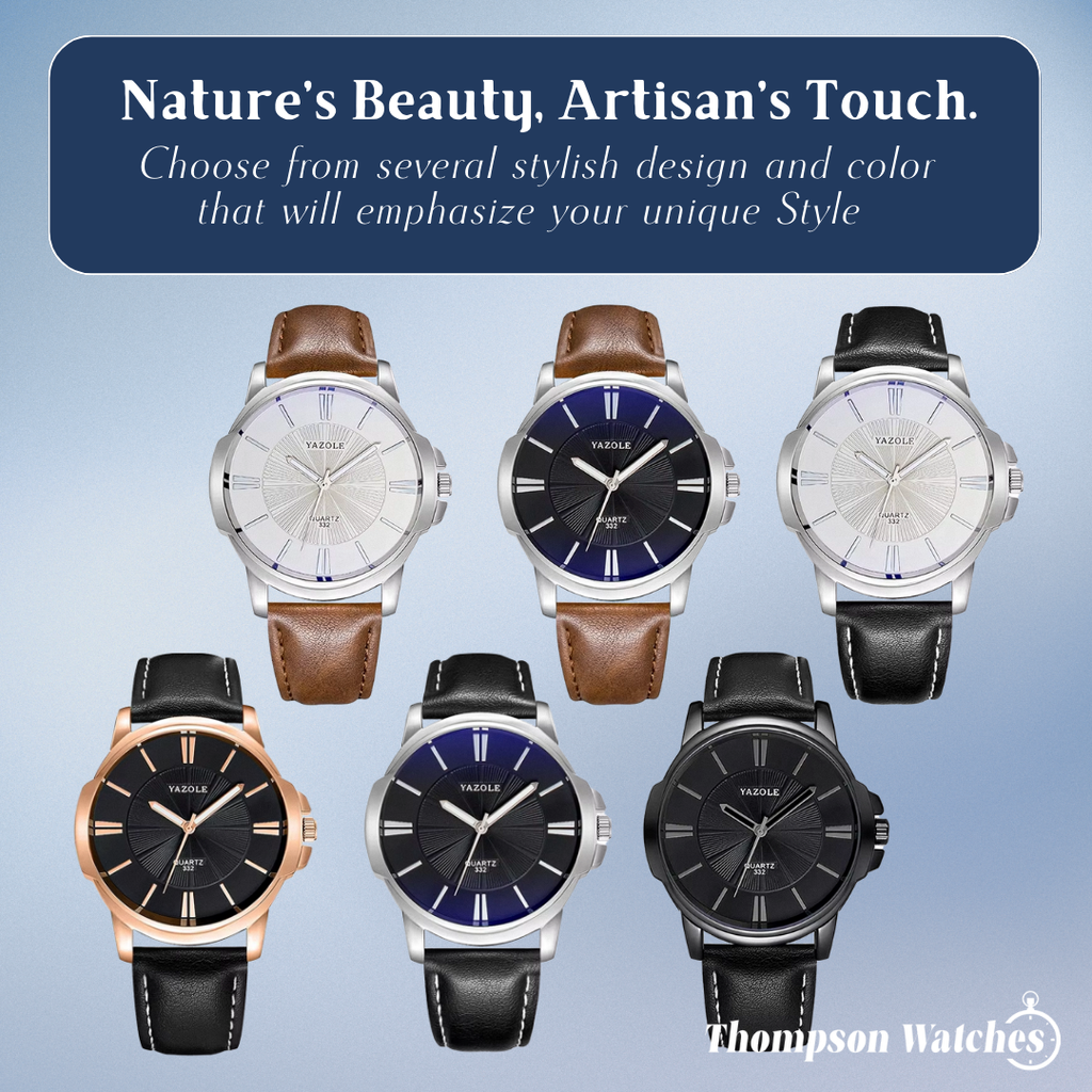 Gavin | Opulent Glass Leather Watch | 45mm