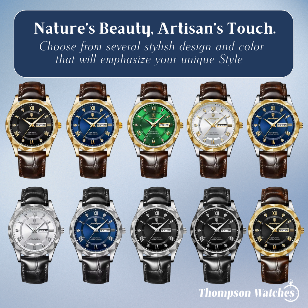 Brody | Elegant Leather Strap Quartz Watch | 40mm