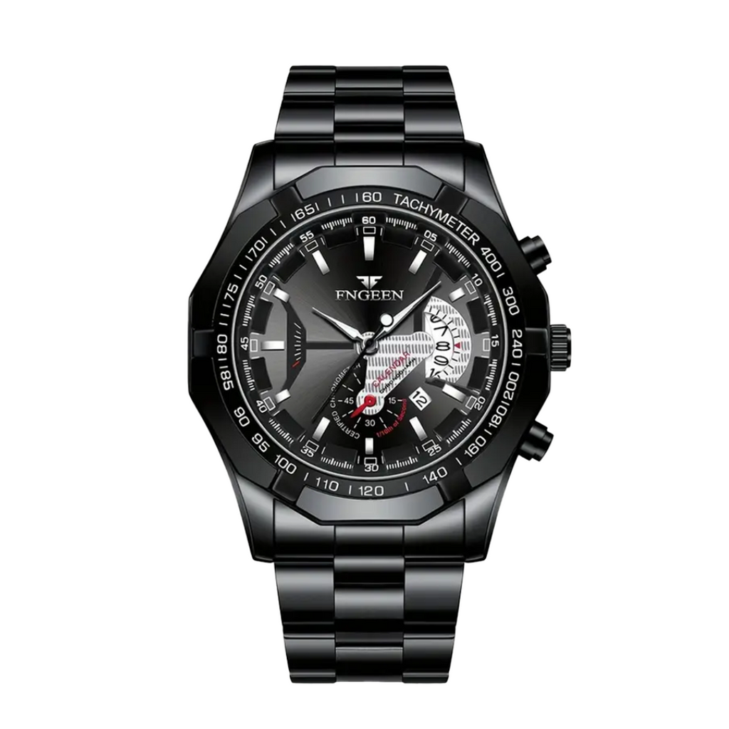 Scott | Men's Large Dial Creative Calendar Wristwatch | 44mm