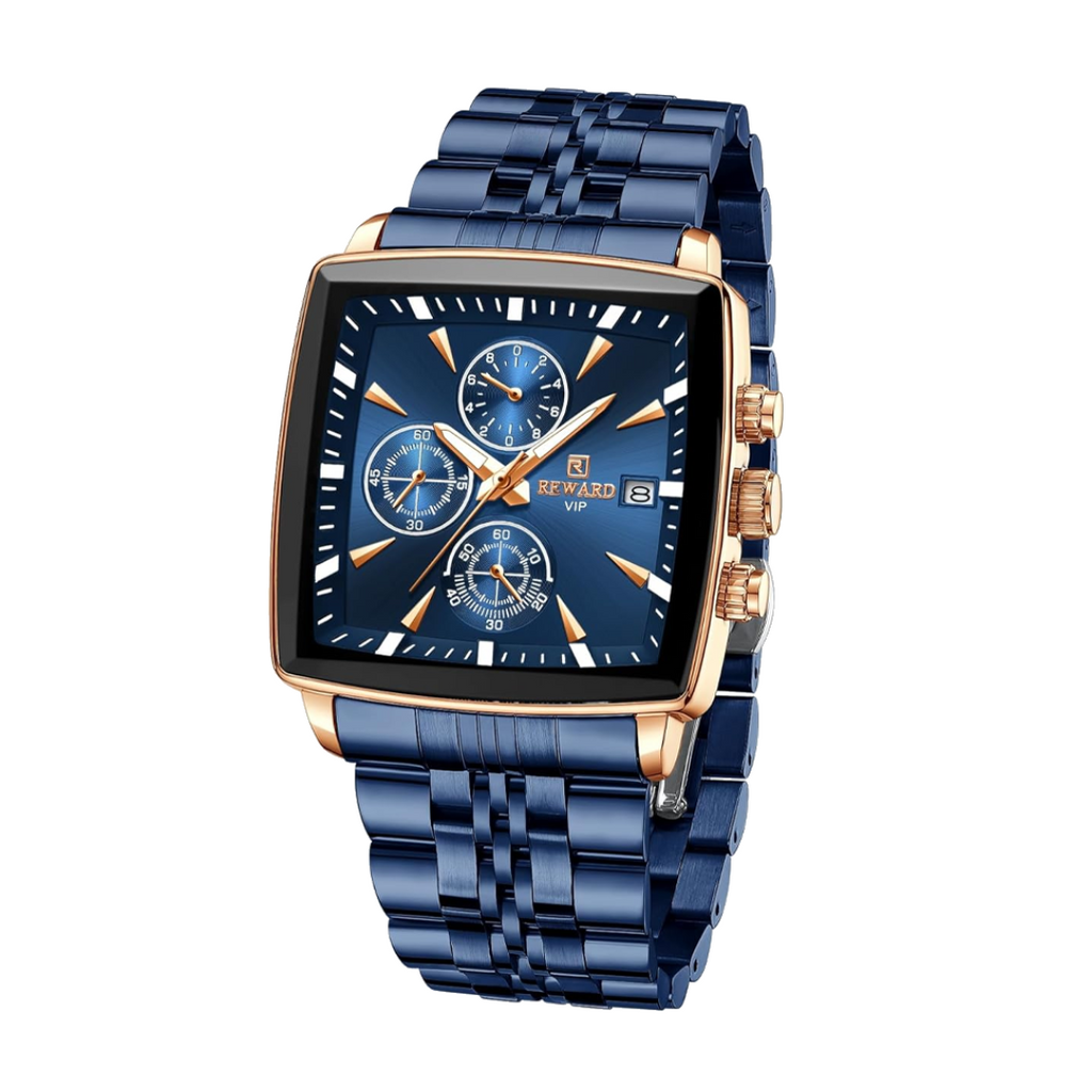 Troy | Men's Rectangular Luxury Quartz Wristwatch | 47mm