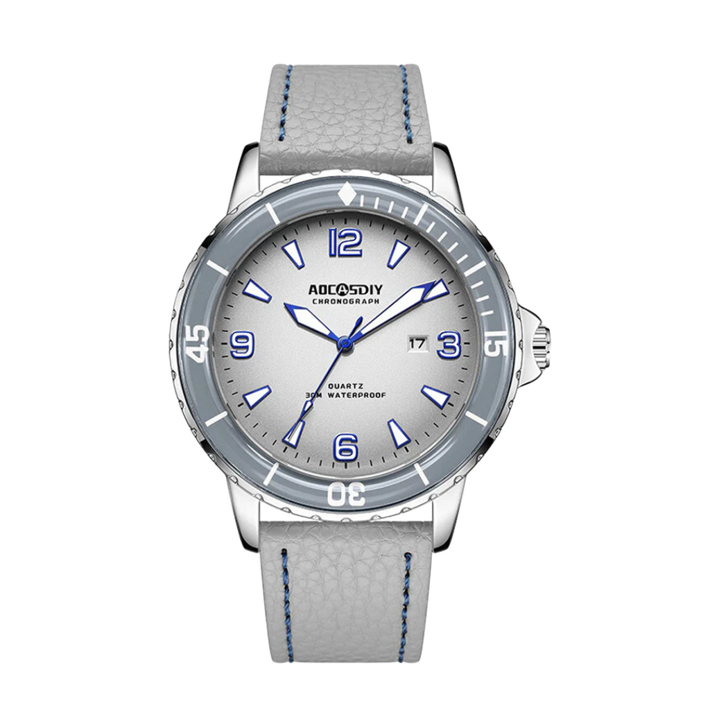 Jeferson | Rugged Men’s Leather Watch | 44mm