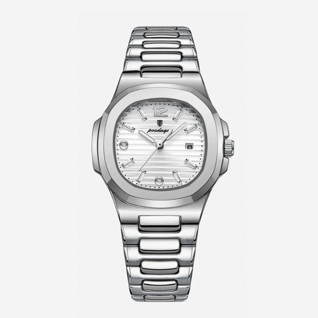 Evan | Refined Dial Detailing Sleek Integrated Steel Design Watch | 31mm