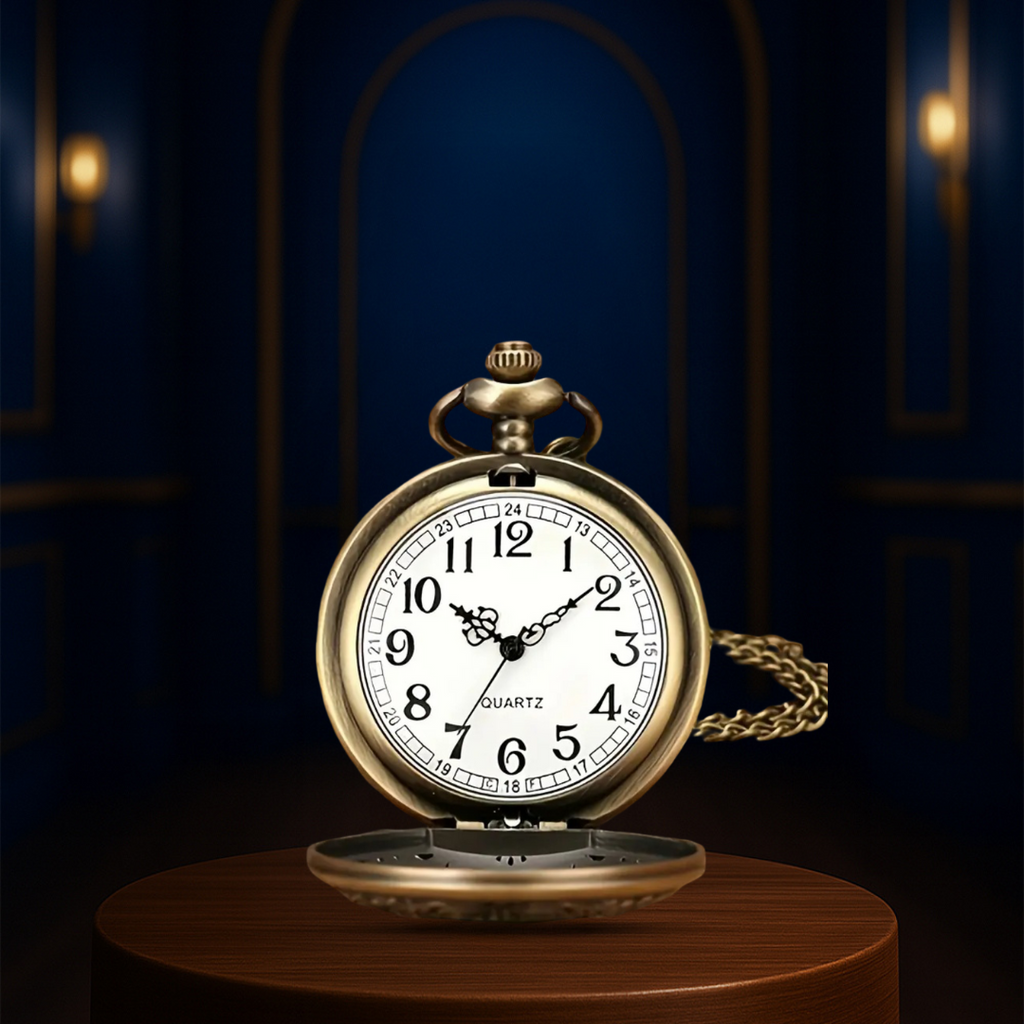 Saxton | Bronze Classic Numerals Pocket Watch | 45mm